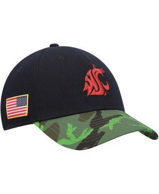 Mens Nike Black/Camo Washington State Cougars Veterans Day 2Tone Legacy91 Adjustable Hat Product Image