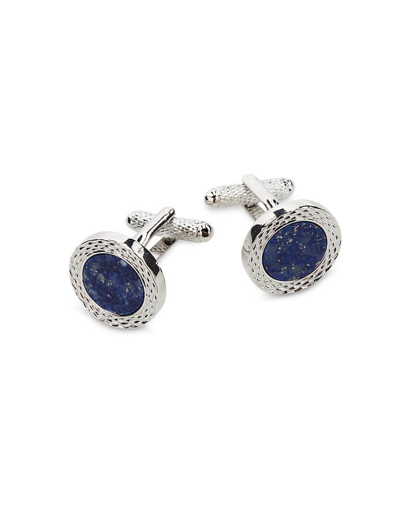 The Mens Store at Bloomingdales Blue Eyes Round Cufflinks - Exclusive Product Image