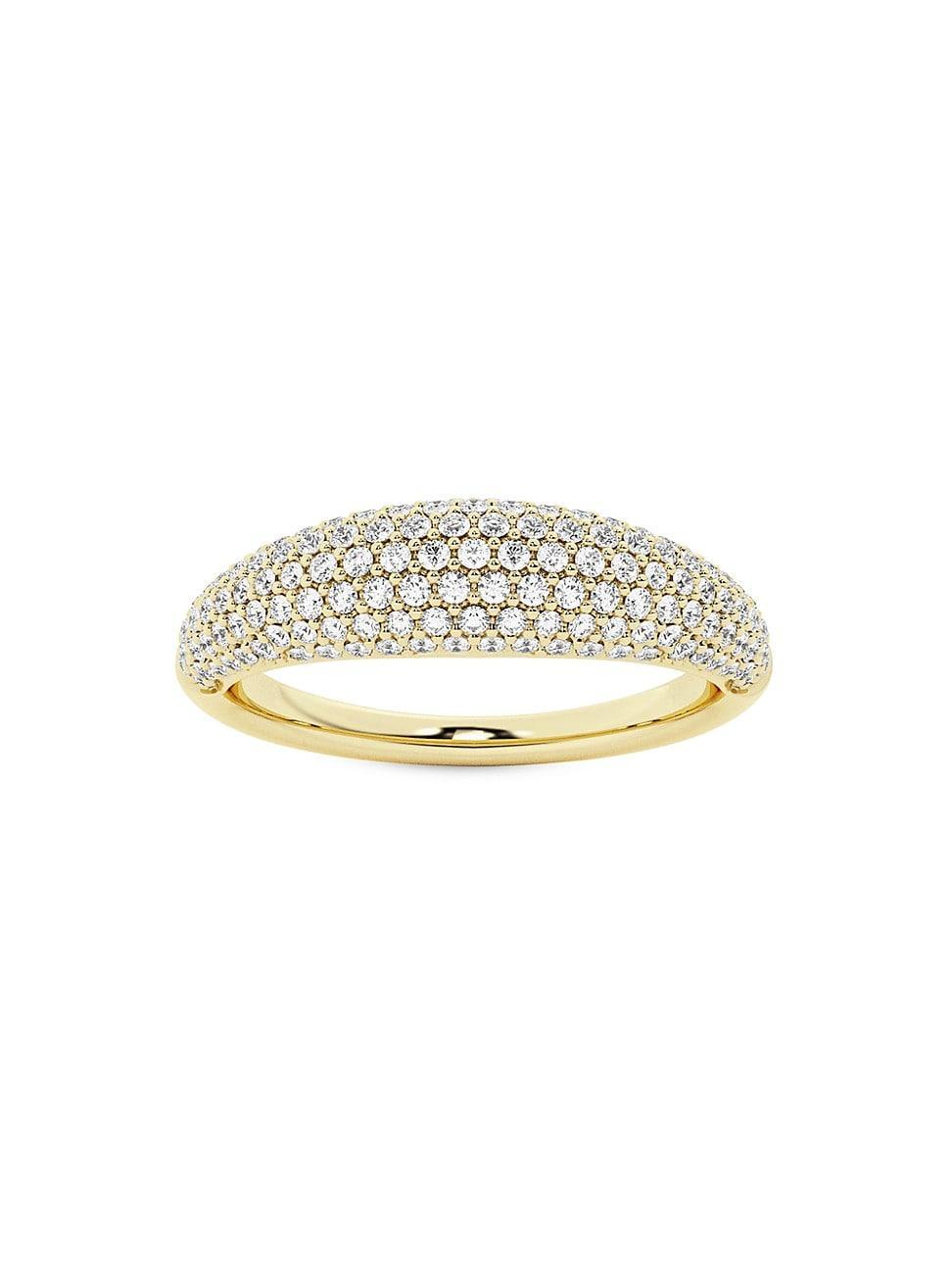 Womens Bomb 14K Yellow Gold & 0.65 TCW Lab-Grown Diamond Ring Product Image