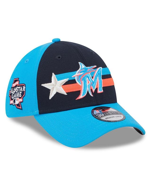 Mens New Era Miami Marlins 2024 MLB All-Star Game 39THIRTY Flex Hat Blue Product Image