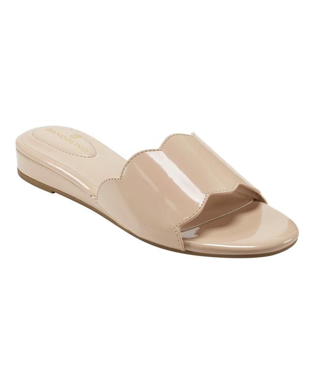 Bandolino Womens Kayla Open Toe Slip-On Demi Wedge Sandals Product Image