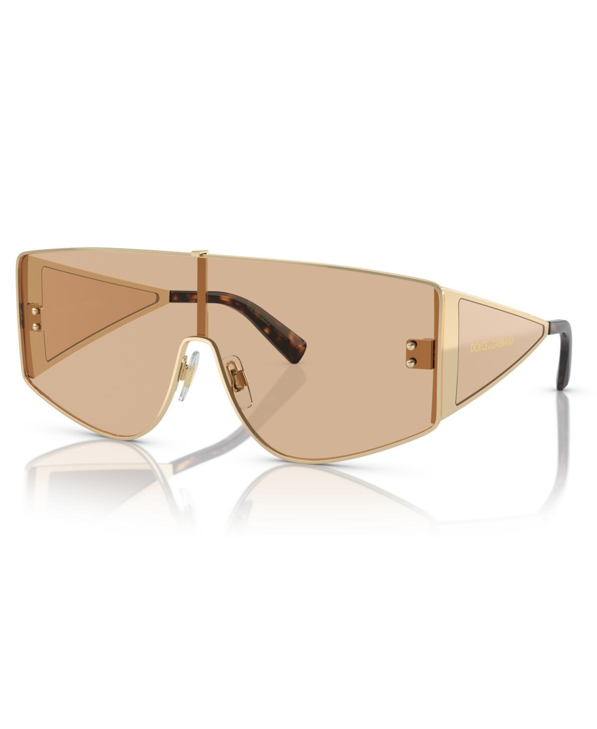 Men's Dg2305 Monogram Metal Shield Sunglasses In Silver Product Image