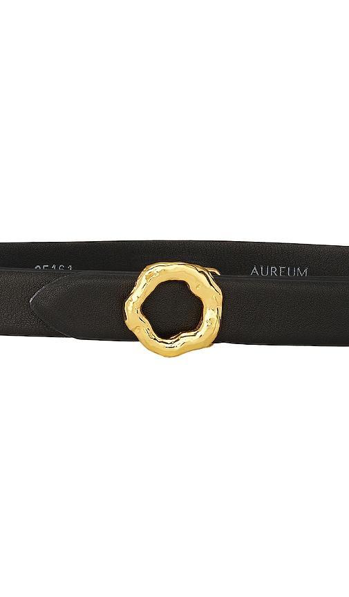 AUREUM Black & Gold Motif Belt Product Image