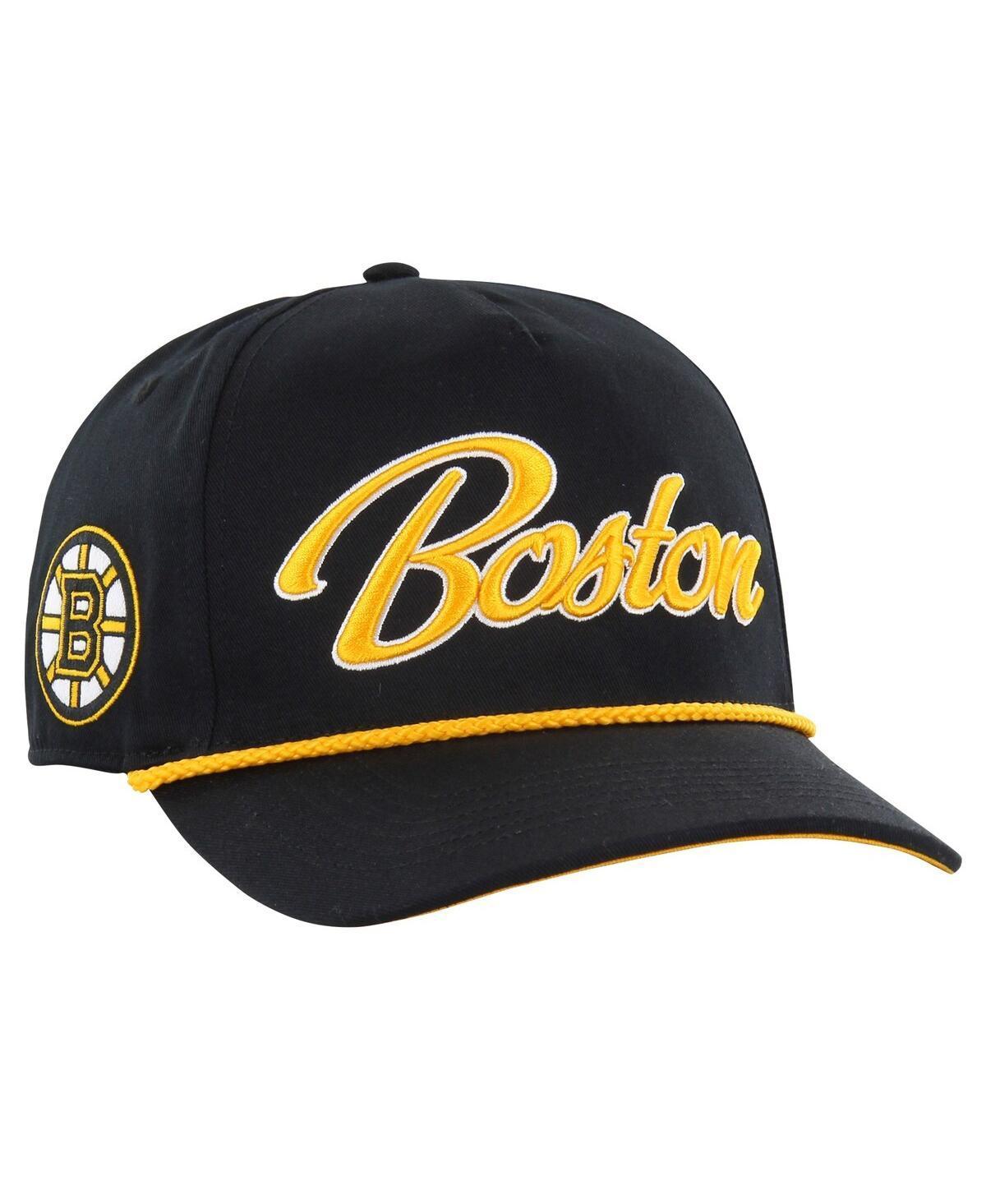 Mens 47 Boston Bruins Overhand Logo Side Patch Hitch Adjustable Hat Product Image