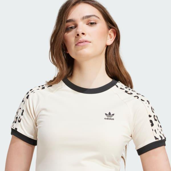 Leopard 3-Stripes Tee Product Image