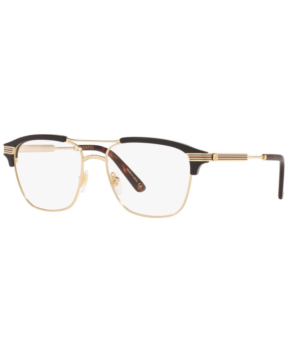 Gucci GG0241O002 Mens Square Eyeglasses - Gold-Tone Product Image