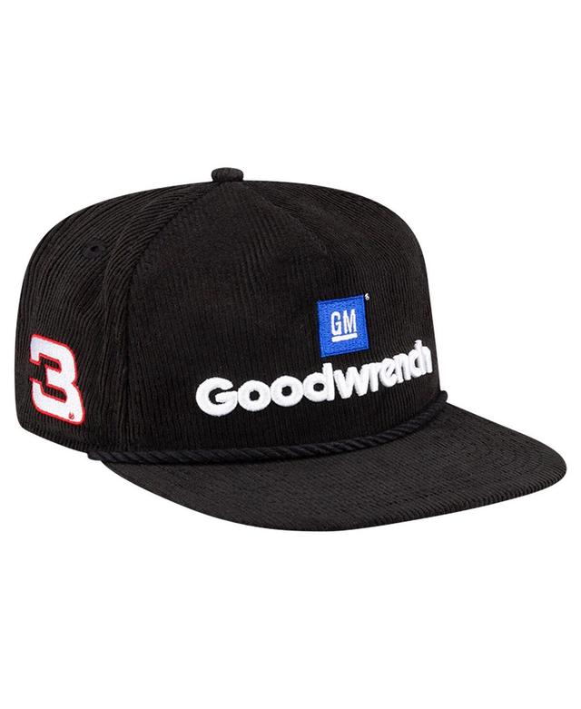 New Era Mens Black Richard Childress Racing Goodwrench Retro Cord Golfer Adjustable Hat Product Image