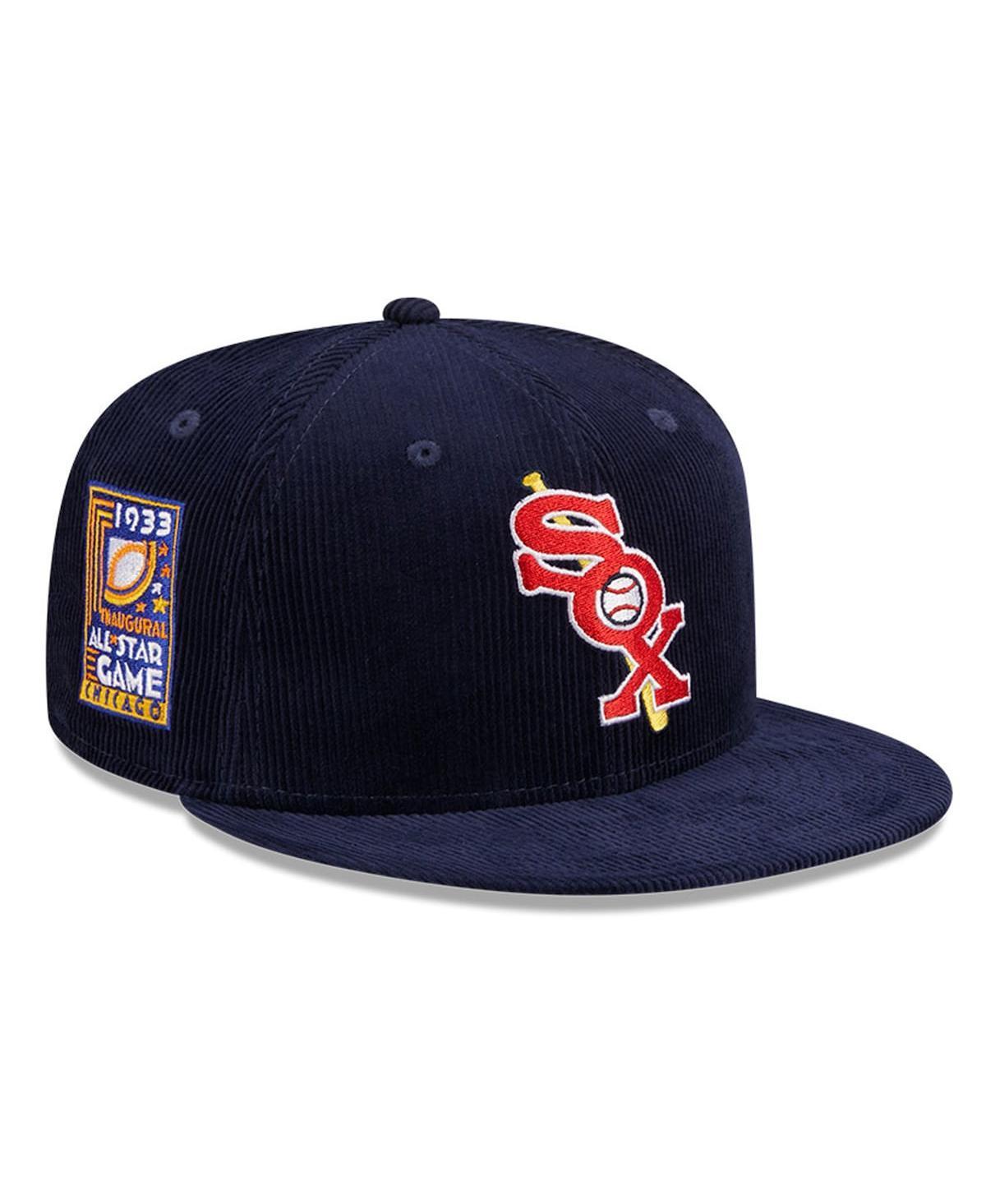 Mens New Era Navy Chicago White Sox Throwback Corduroy 59FIFTY Fitted Hat Product Image