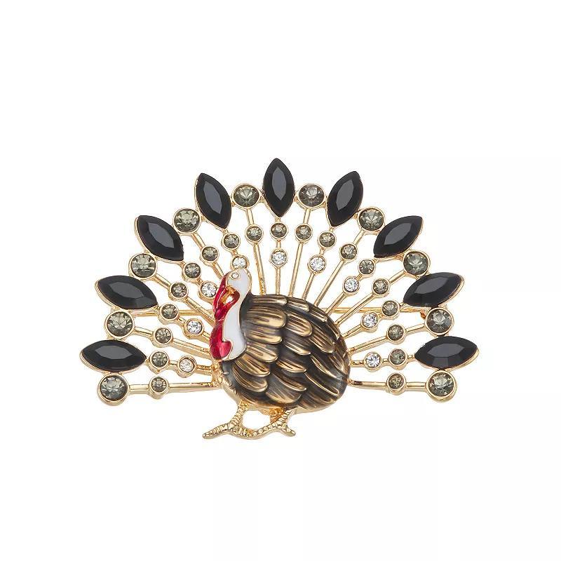 Napier Gold Tone Turkey Pin, Womens, Multi Product Image