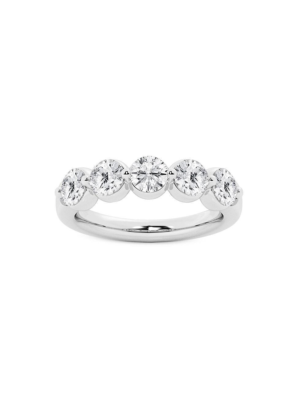 Womens 14K White Gold & 2 TCW Lab-Grown Diamond Ring Product Image