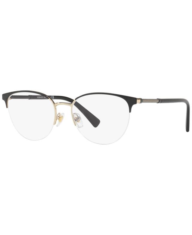 Versace VE1247 Womens Phantos Eyeglasses - Black Gold Product Image