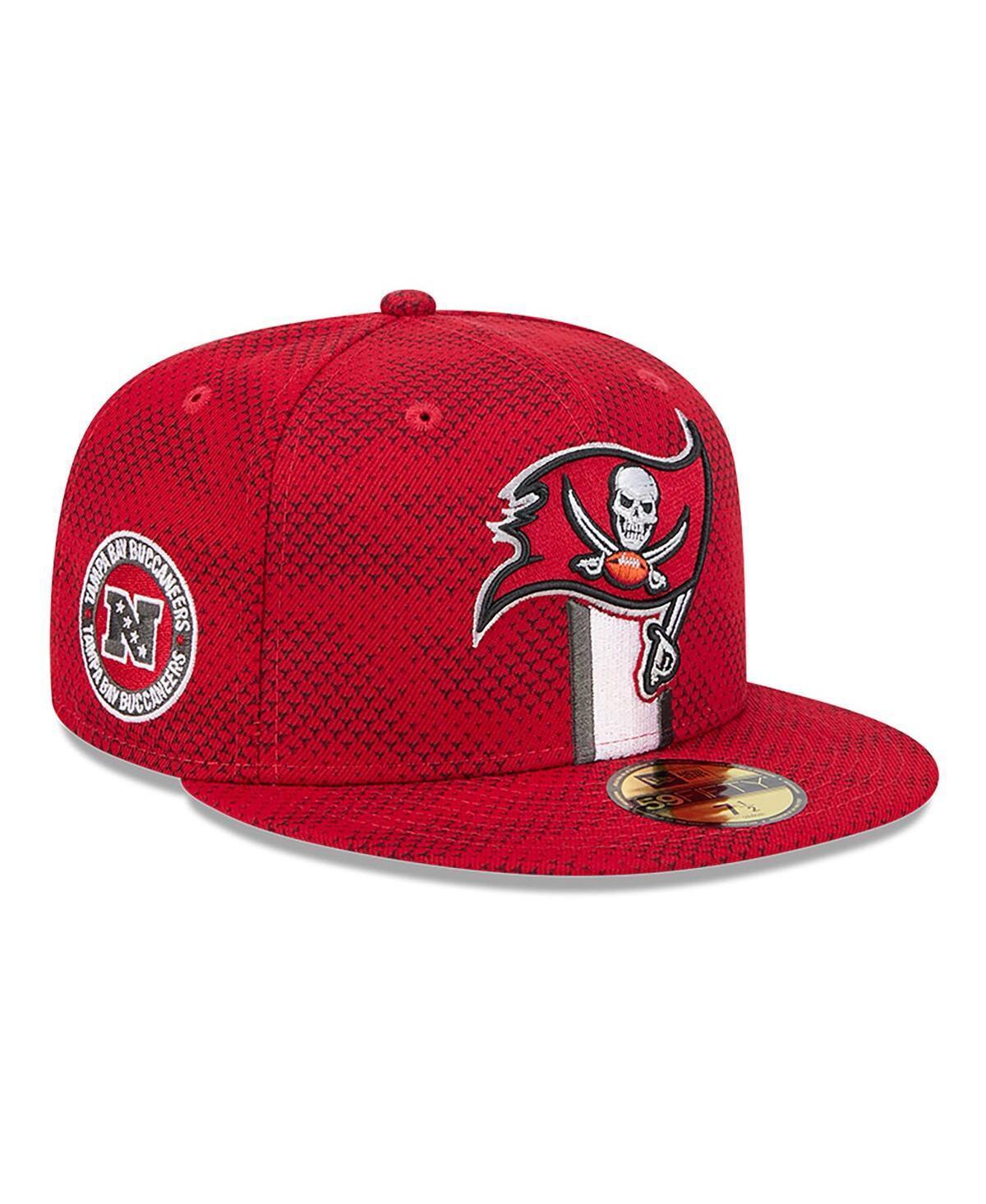 New Era Mens Red Tampa Bay Buccaneers 2024 Sideline 59FIFTY Fitted Hat Product Image