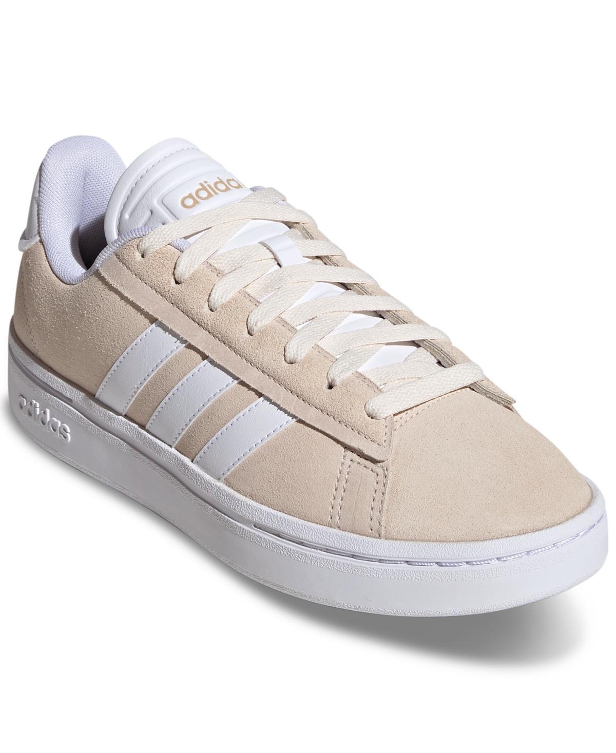 adidas Womens Grand Court Alpha Cloudfoam Lifestyle Comfort Casual Sneakers from Finish Line - Shadow Navy, White Product Image