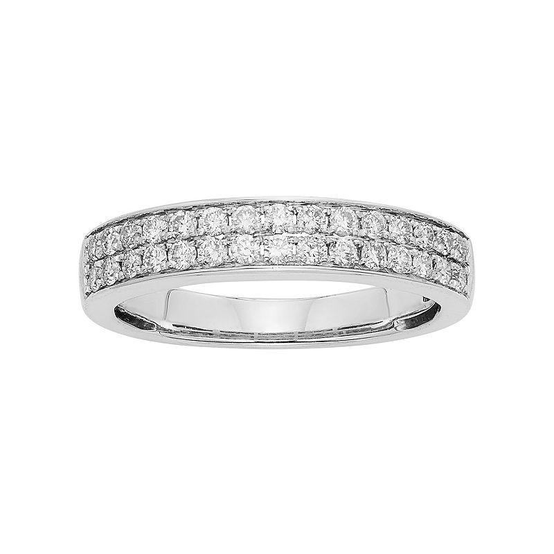 The Regal Collection 1/2 Carat T.W. IGL Certified Diamond 14k Gold Wedding Ring, Womens White Product Image