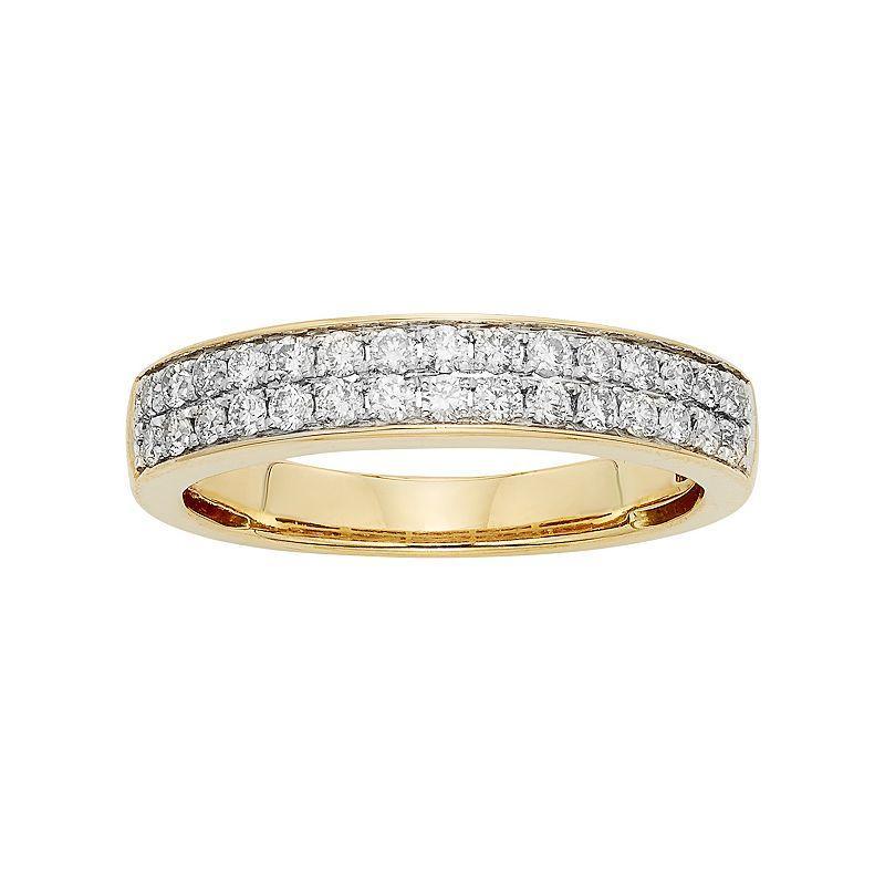 The Regal Collection 1/2 Carat T.W. IGL Certified Diamond 14k Gold Wedding Ring, Womens White Product Image