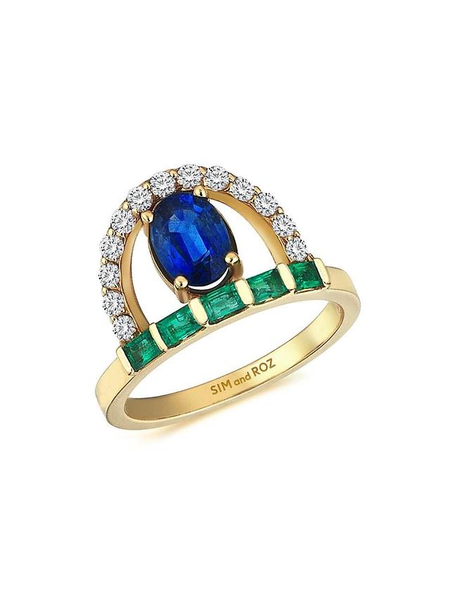 Womens Orbits Sirius 14K Yellow Gold & Multi-Gemstone Ring Product Image