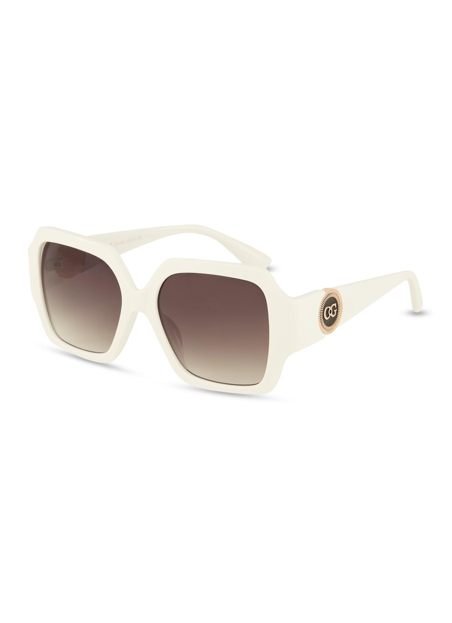 Womens Metallic Detail Temple Sunglasses Product Image