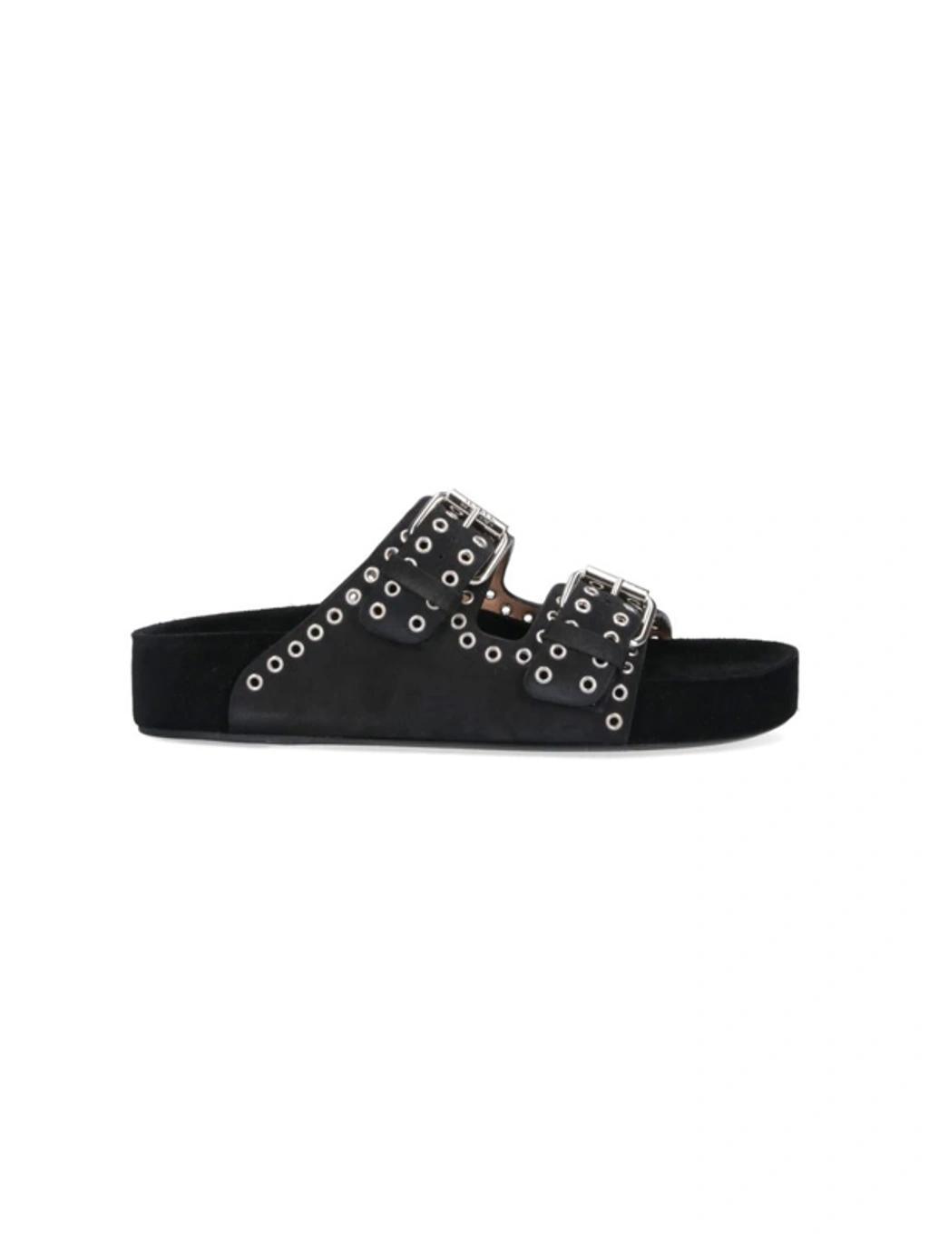 ISABEL MARANT Black Lennyo Sandals Product Image