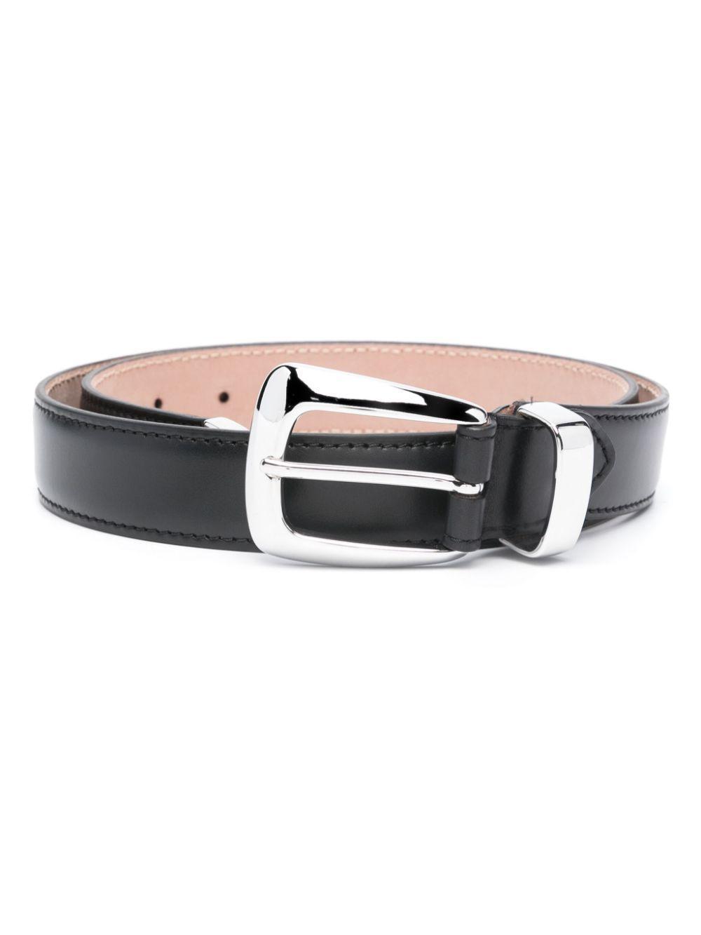 KHAITE Buckle Belt In Black Product Image