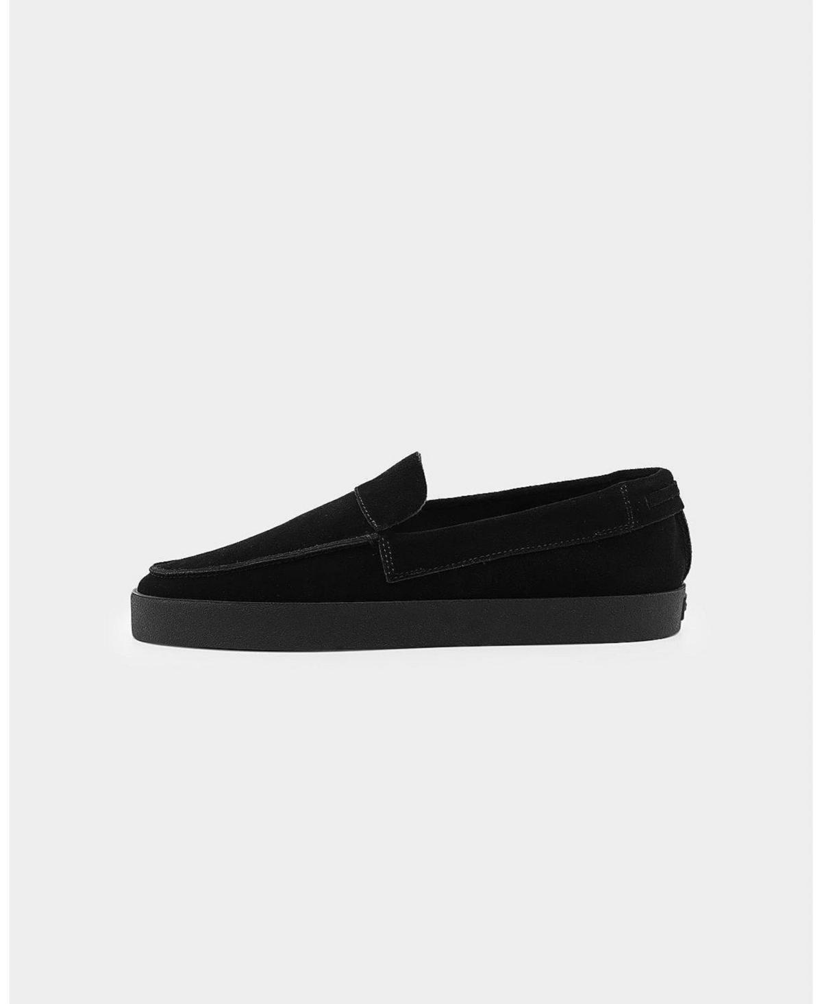 Saint Morta Mens Hemisphere Suede Slip On Loafer - Black Product Image