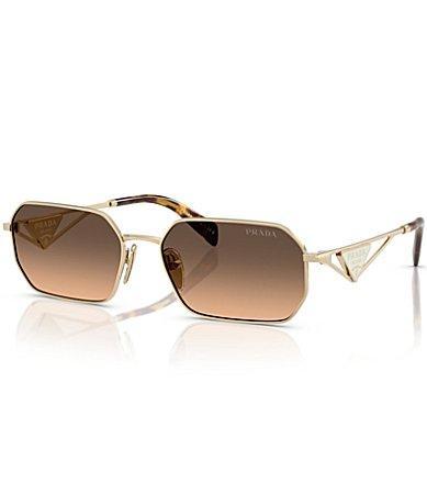 Prada Womens PRA51S 58mm Irregular Rectangle Sunglasses Product Image