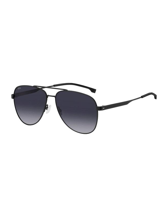 Mens 60MM Gradient Aviator Sunglasses Product Image