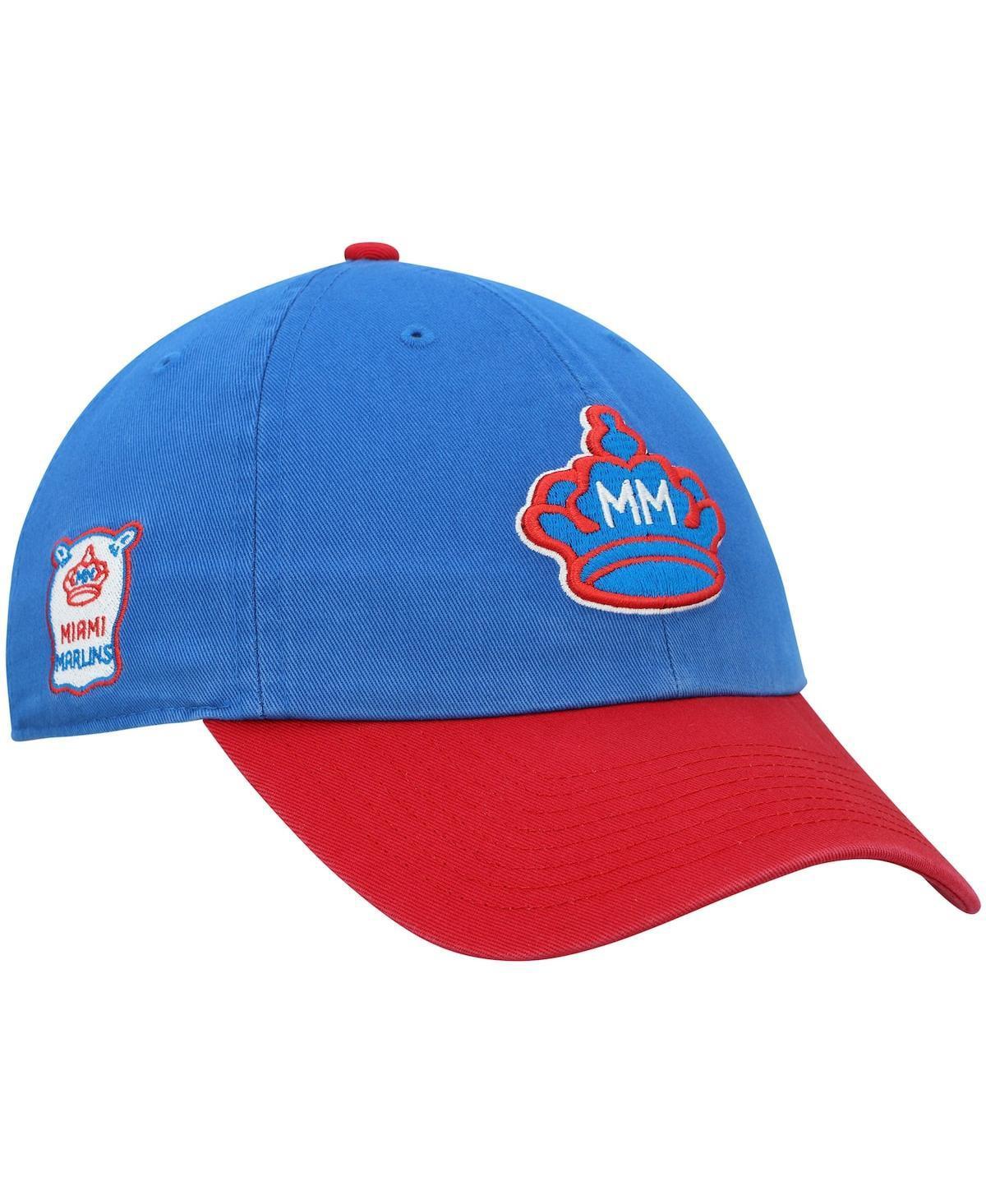 Mens 47 Brand Blue Miami Marlins City Connect Clean Up Adjustable Hat Product Image