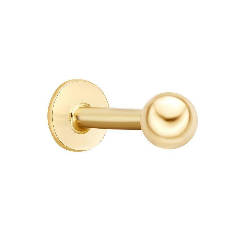 Lila Moon 14k Gold 3 mm Labret Lip Stud, Womens Product Image