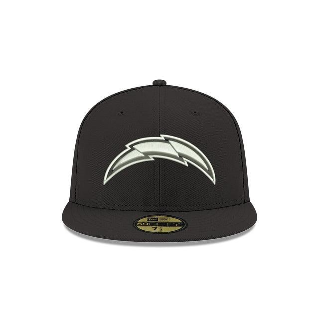 Los Angeles Chargers Black 59FIFTY Fitted Hat Male Product Image