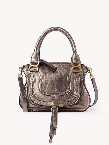 Small Marcie bag in metallized leather Product Image