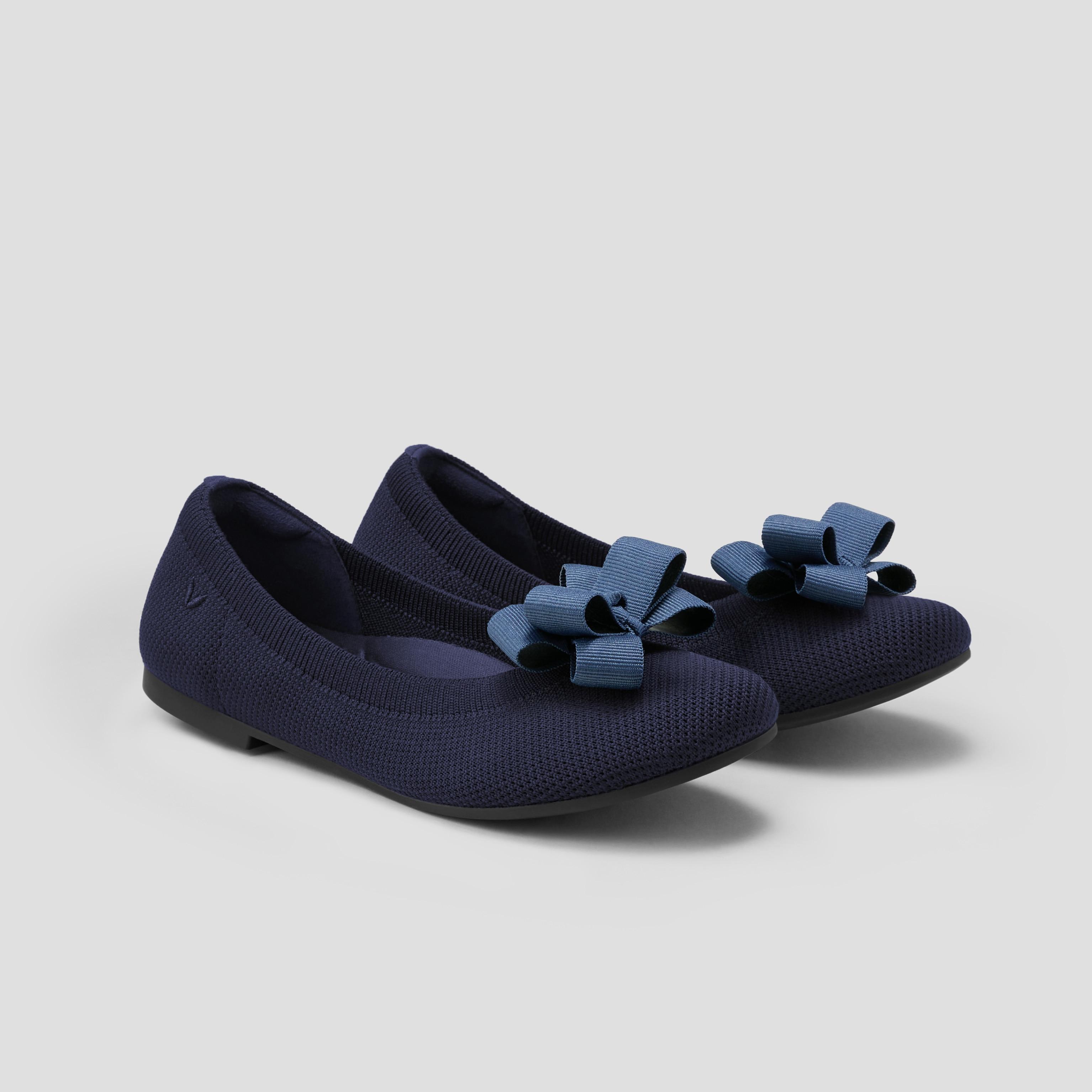 Round-Toe Flats (Claire) + Bow Product Image