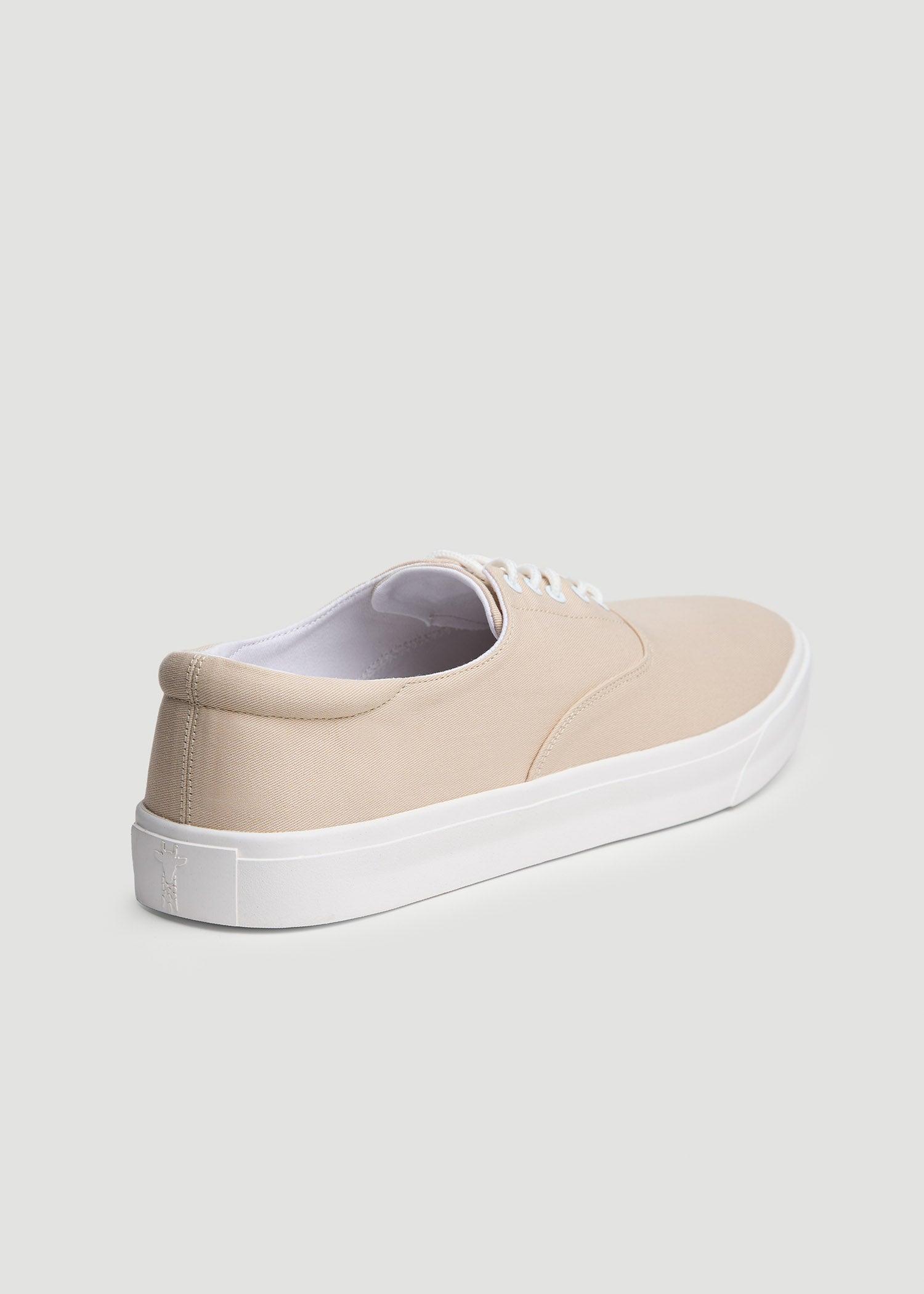 Canvas Sneaker for Tall Men in Taupe Male Product Image