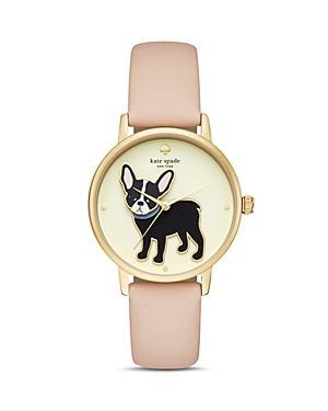 kate spade new york Womens Grand Metro Vachetta Leather Strap Watch 38mm Product Image