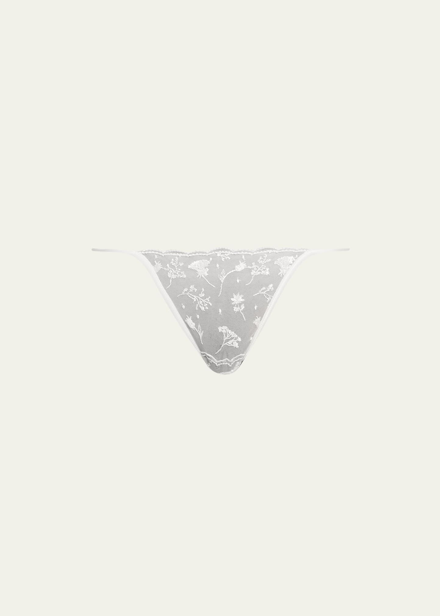 Womens Midnight Botanica Floral Thong Product Image