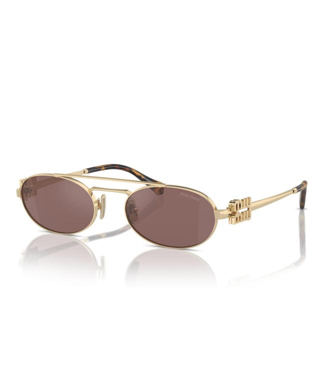 Miu Miu Womens Sunglasses, Mu 54Zs - Pale Gold Product Image