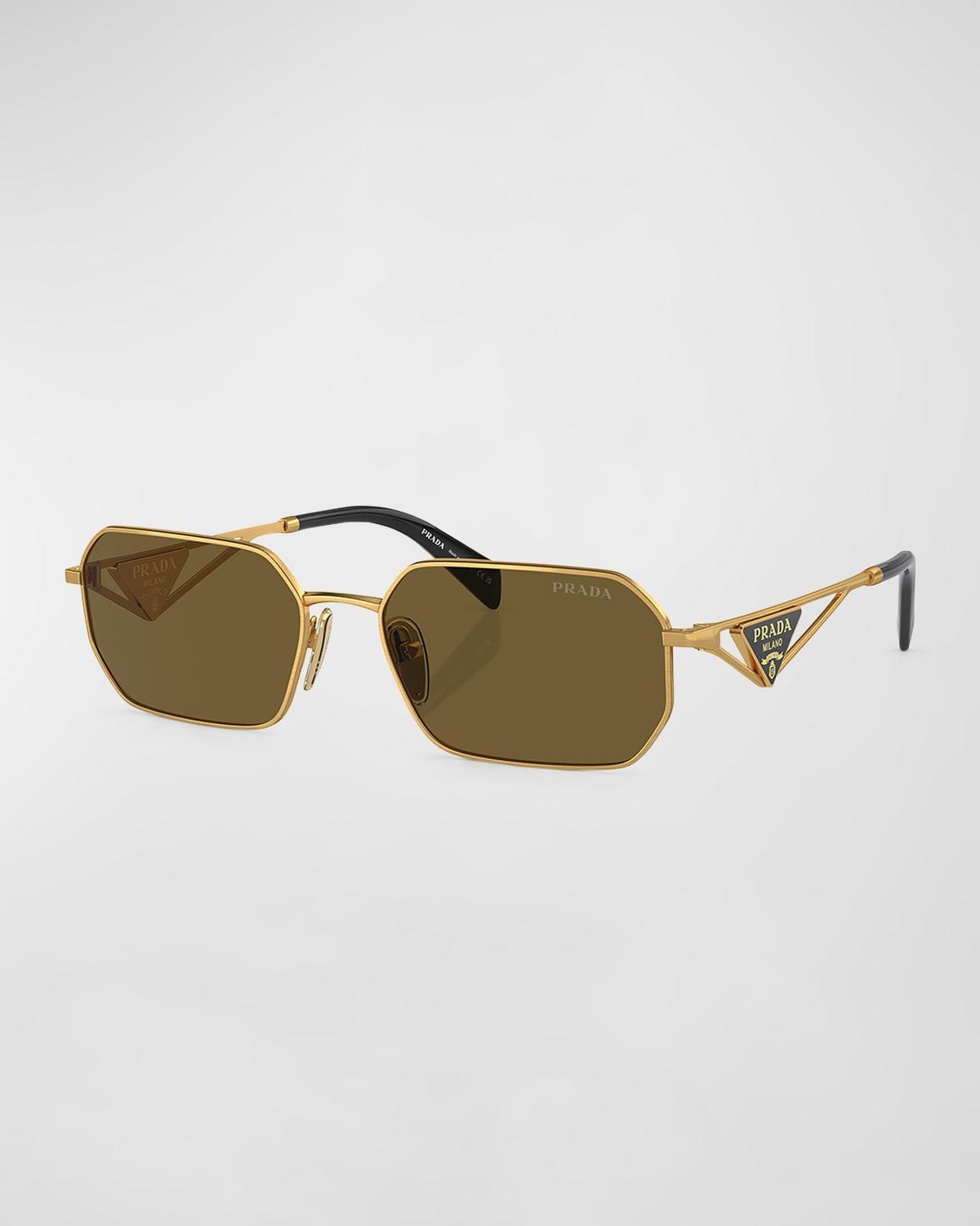 Mens 58MM Geometric Sunglasses Product Image