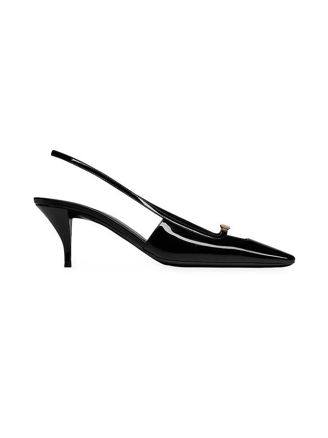 Womens Blade Slingback Pumps In Patent Leather Product Image