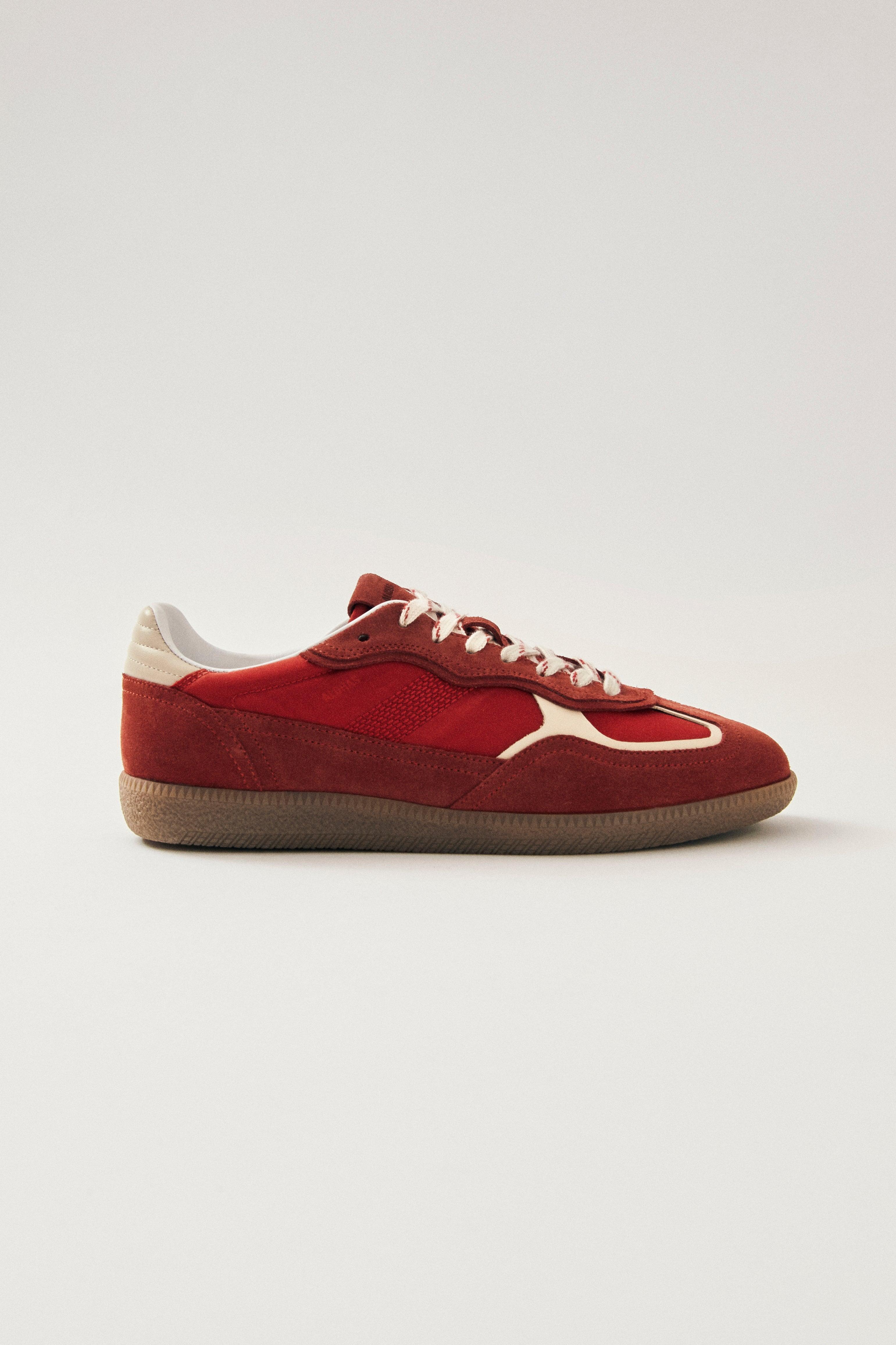 Alohas Tb.490 Rife Leather Sneakers - Rife Sheen Red Product Image