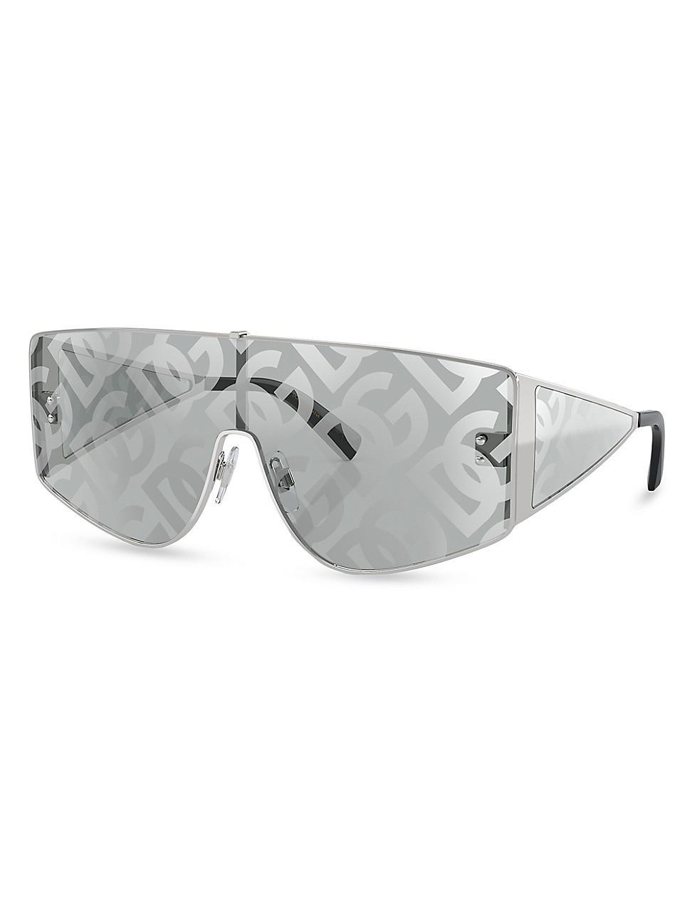 Men's dg2305 Monogram Metal Shield Sunglasses Product Image