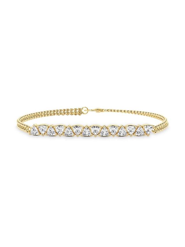 Womens Romancing 14K Yellow Gold & 1.1 TCW Lab-Grown Diamond Chain Bracelet Product Image