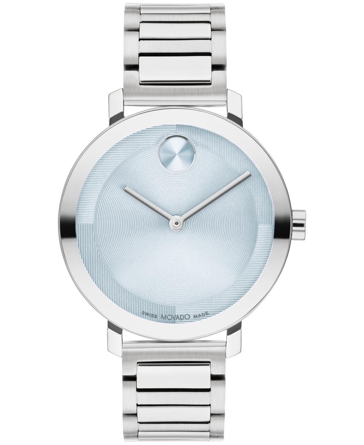 Movado Women Bold Evolution 2.0 Swiss Quartz Stainless Steel 34mm Watch - Silver-tone Product Image