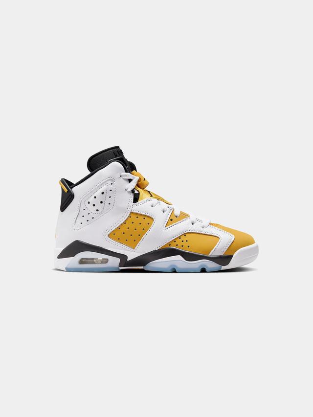 GS Air Jordan 6 Retro (White/Yellow Ochre/Black) Product Image