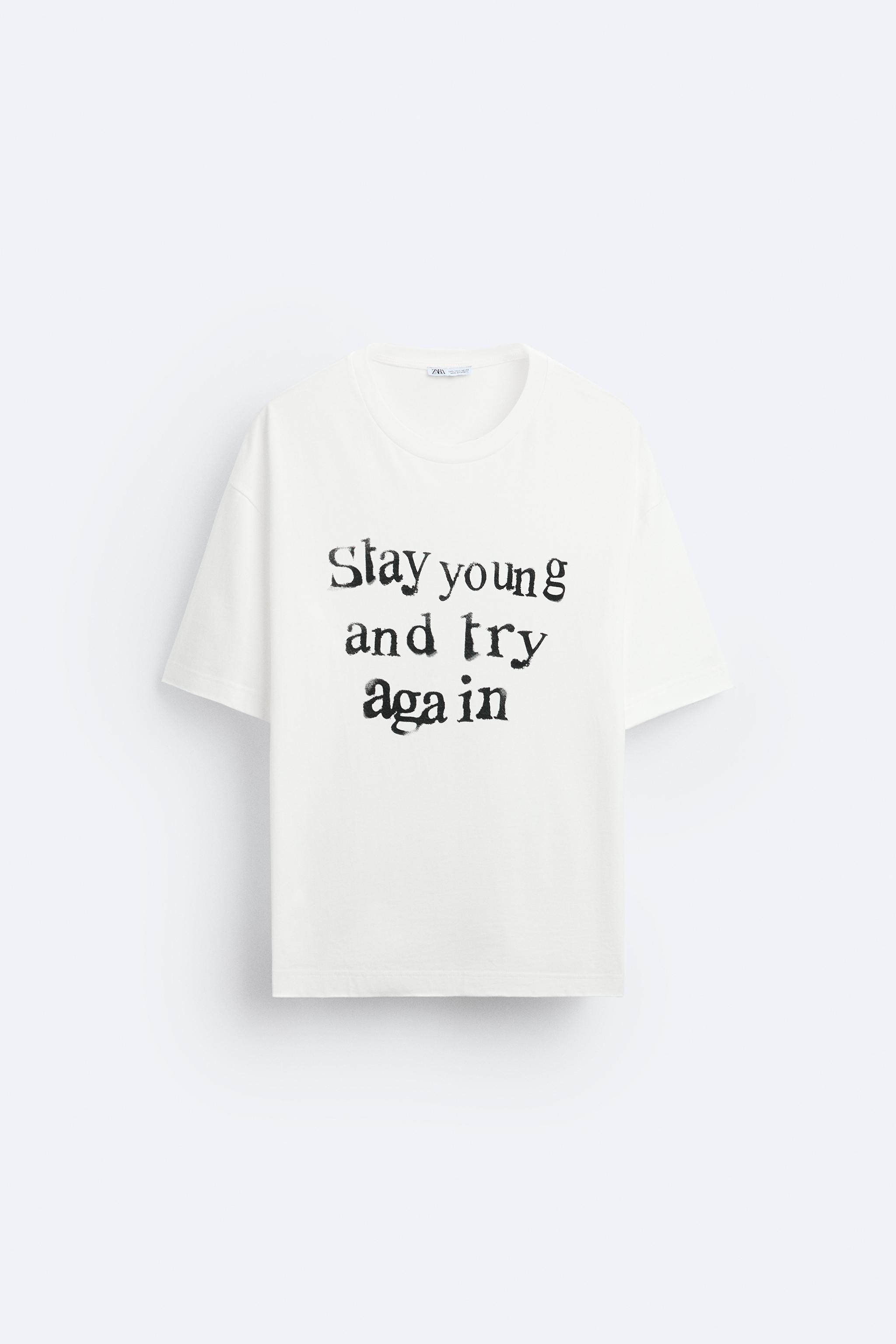 TEXT PRINT T-SHIRT Product Image