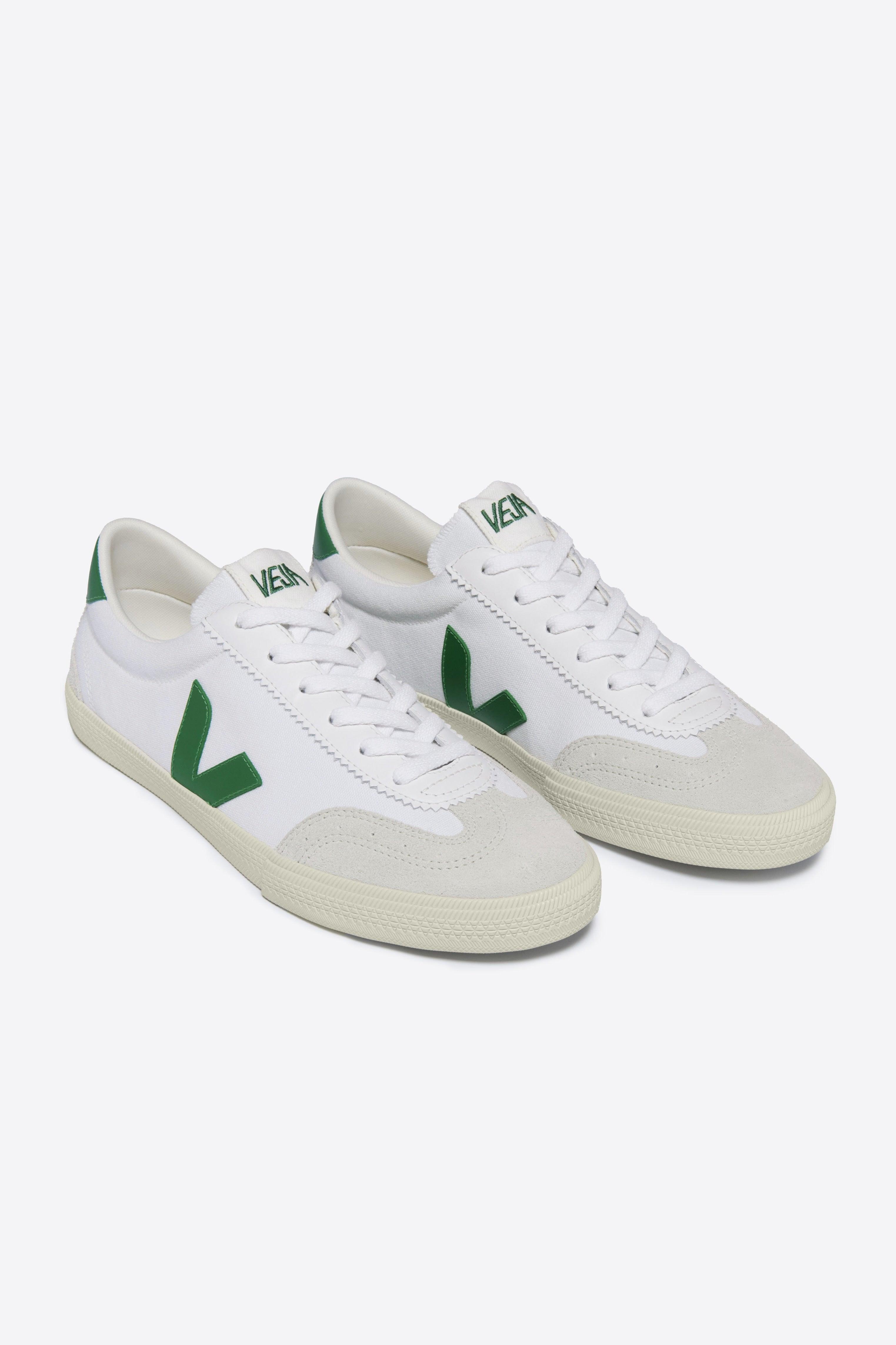 Veja Volley Canvas Sneaker - White Emeraude Product Image