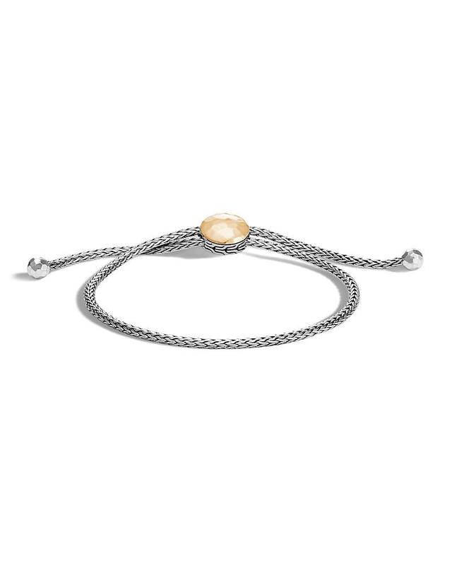 Womens Classic Chain Tiga Sterling Silver & 18K Yellow Gold Bracelet Product Image