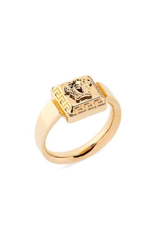 Versace Mens Medusa Square Signet Ring Product Image