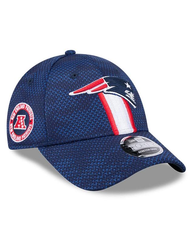 New Era Mens Navy New England Patriots 2024 Sideline 9FORTY Stretch-Snap Hat Product Image