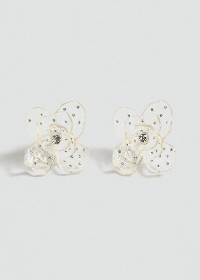 MANGO - Maxi flower earrings - One size - Women Product Image