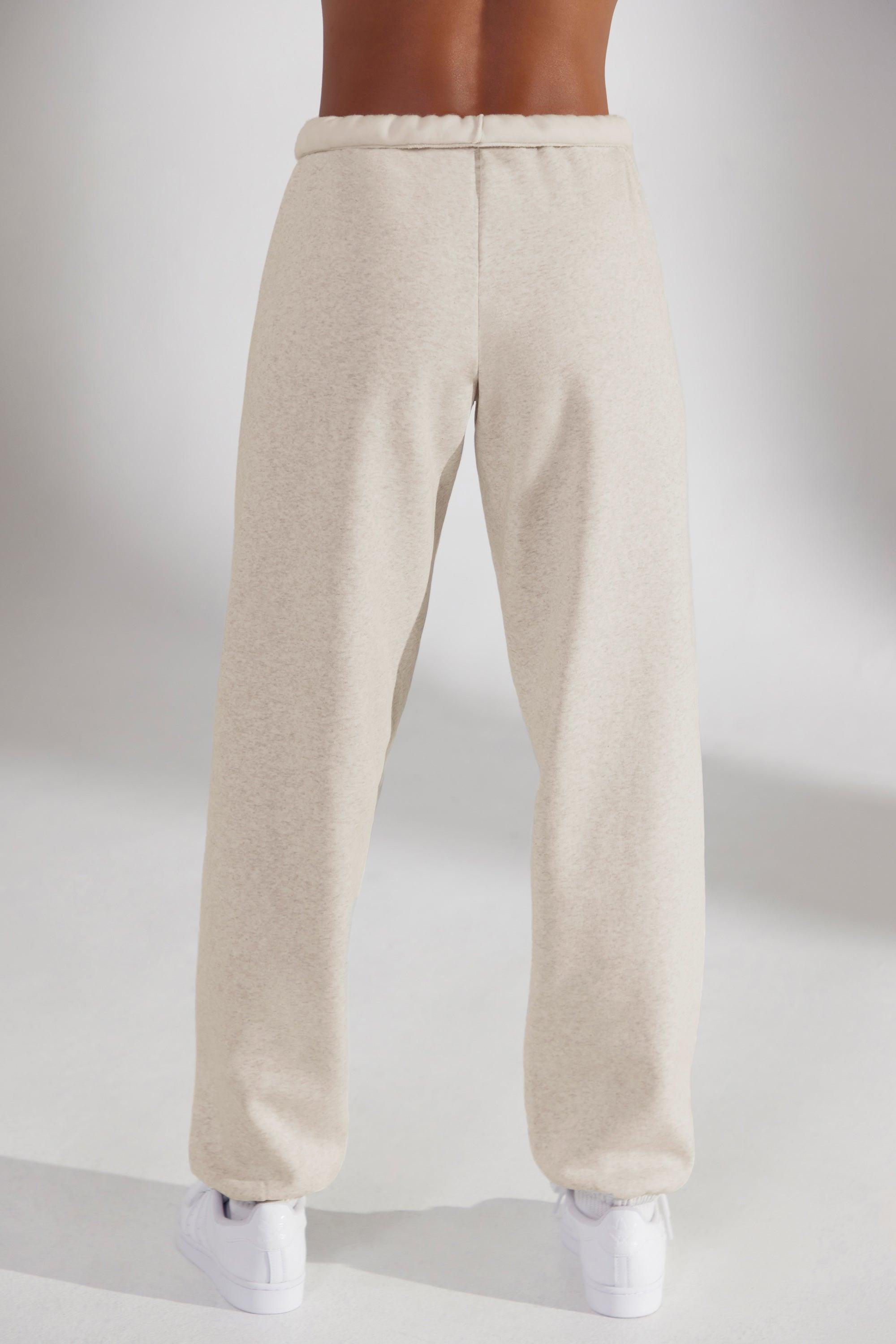 Oversized Joggers in Heather Oat Female Product Image