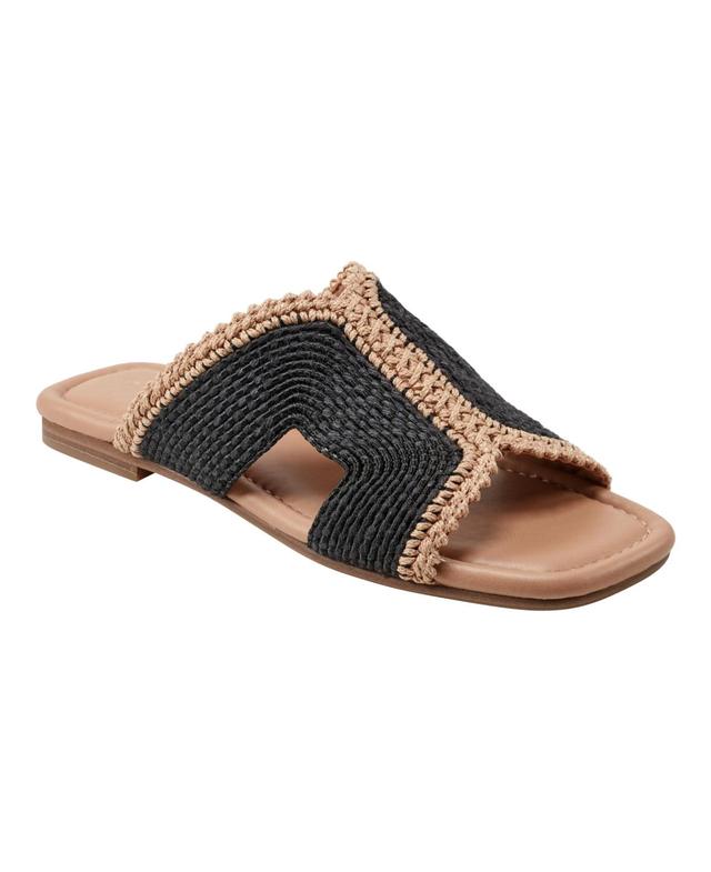 Marc Fisher Ltd. Womens Nashie Square Toe Woven Slide Sandals Product Image